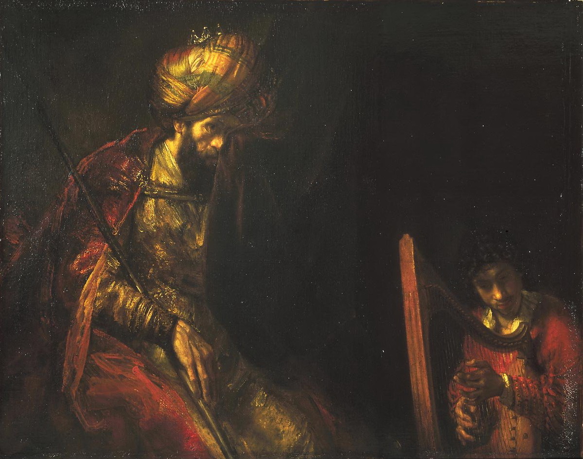 Рембранд ван Рейн. Давид и Саул. Около 1650-1655.