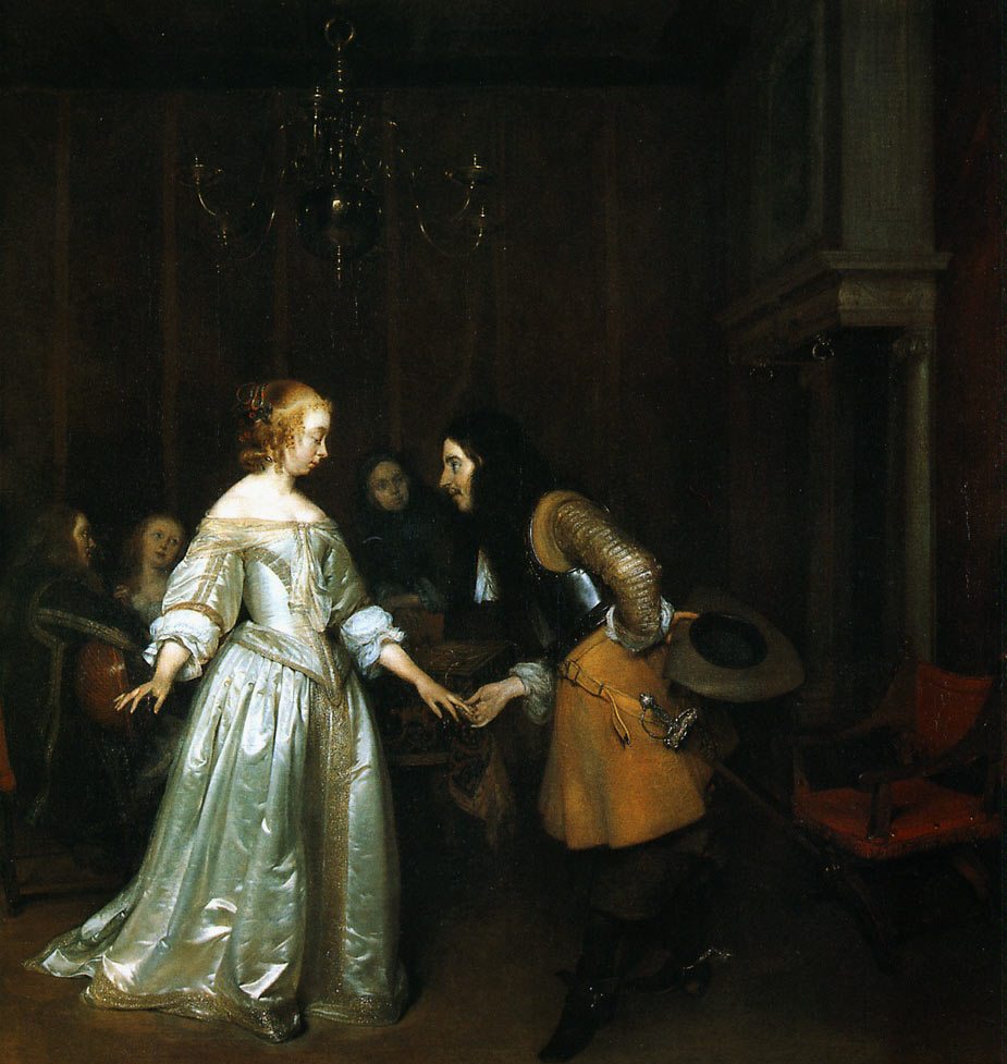 Герард Терборх. Танцующуя пара. 1630-е.                                        .