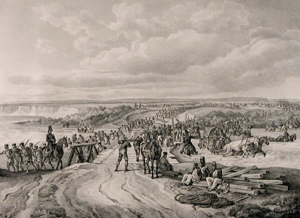 Альбрехт Адам. Переправа через Днепр у Дорогобужа 26 августа 1812 года. 1827-1833.