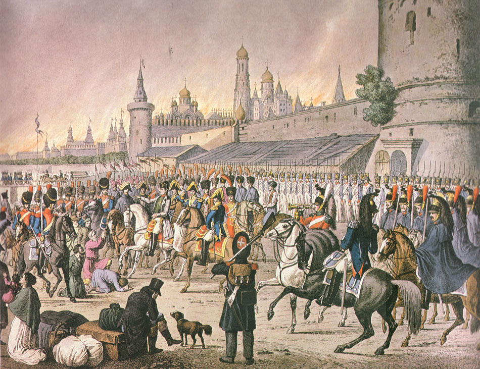 Иоганн Адам Кляйн. Пожар Москвы 1812 года. 1830.