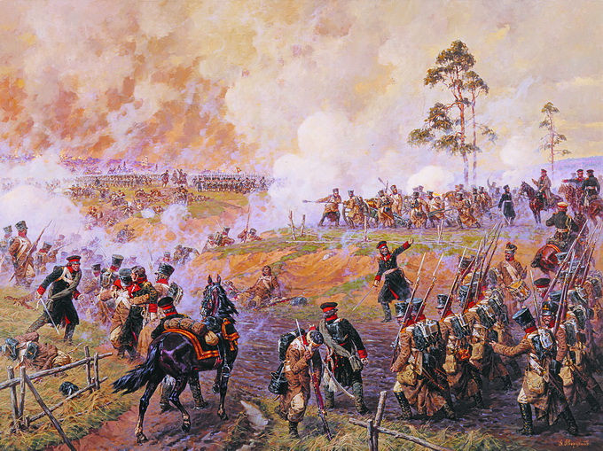 Александр Юрьевич Аверьянов. Сражение за Малоярославец 12 (24) октября 1812 года. 1998.