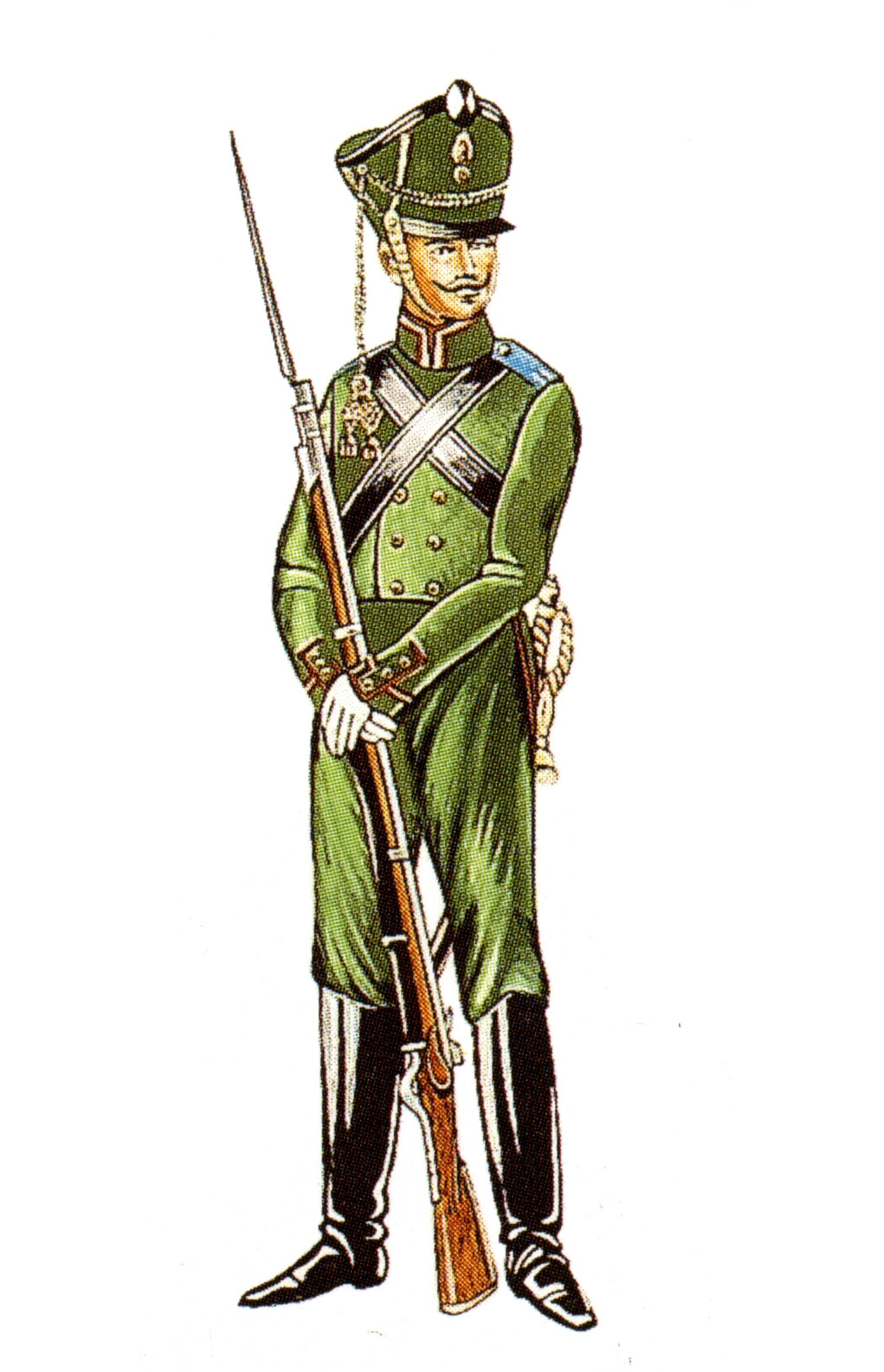 Унтер-офицер егерского полка. 1812 год.".