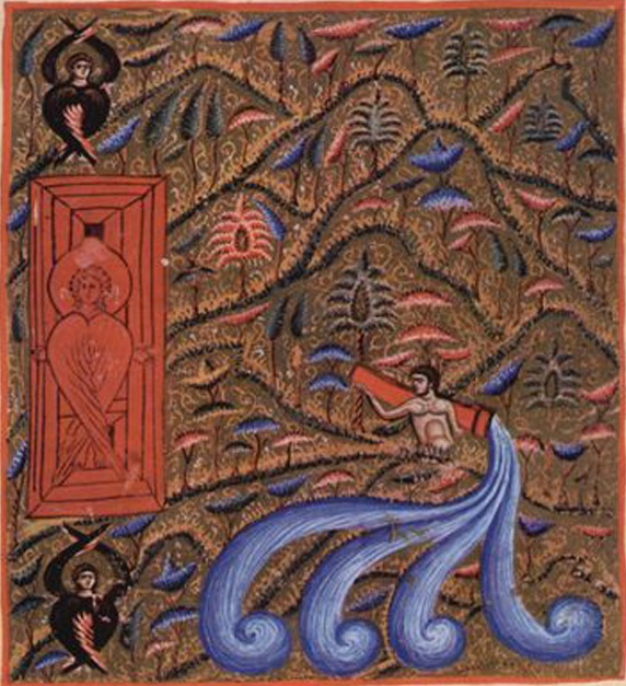 Собрание проповедей монаха Иоанна Коккиновафа о деве Марии. Рай, четыре реки рая и врата ада".