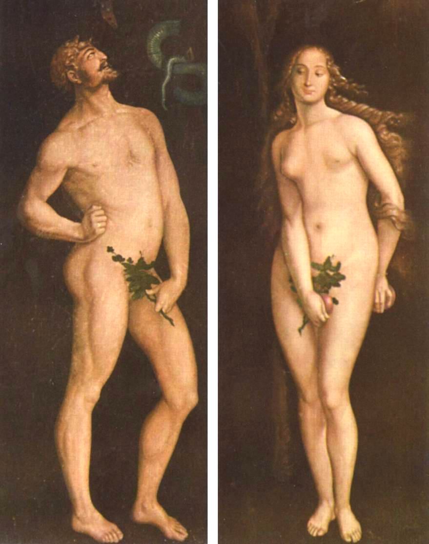 Ханс Бальдунг. Адам и Ева.