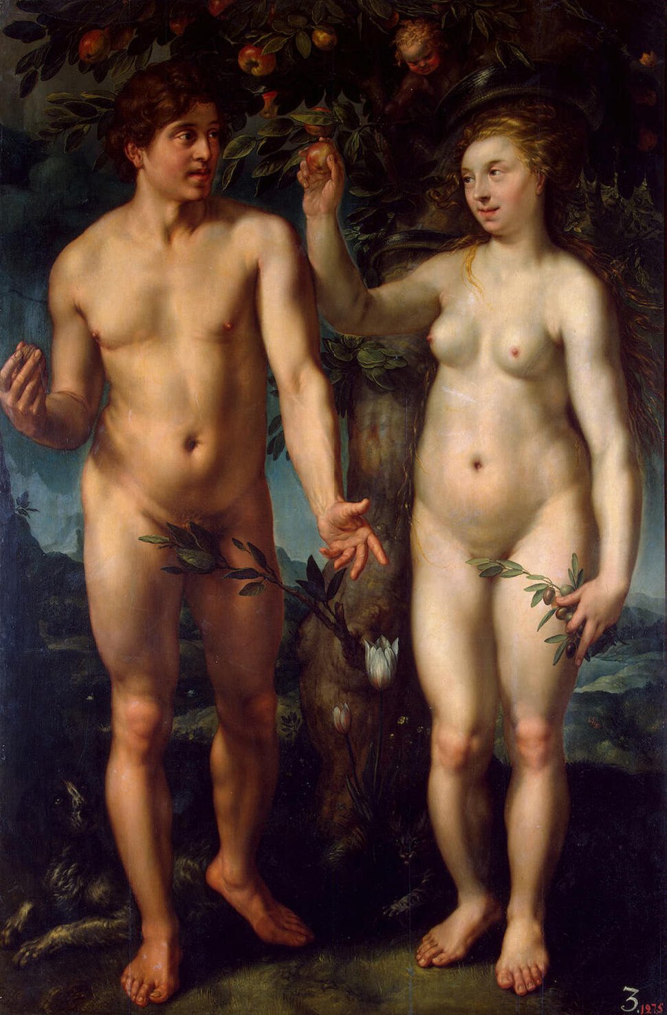Хендрик Голциус. Адам и Ева.