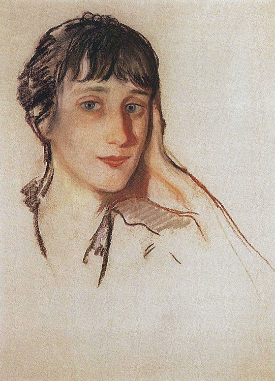 Зинаида Евгеньева Серебрякова. "А. А. Ахматова". 1922.