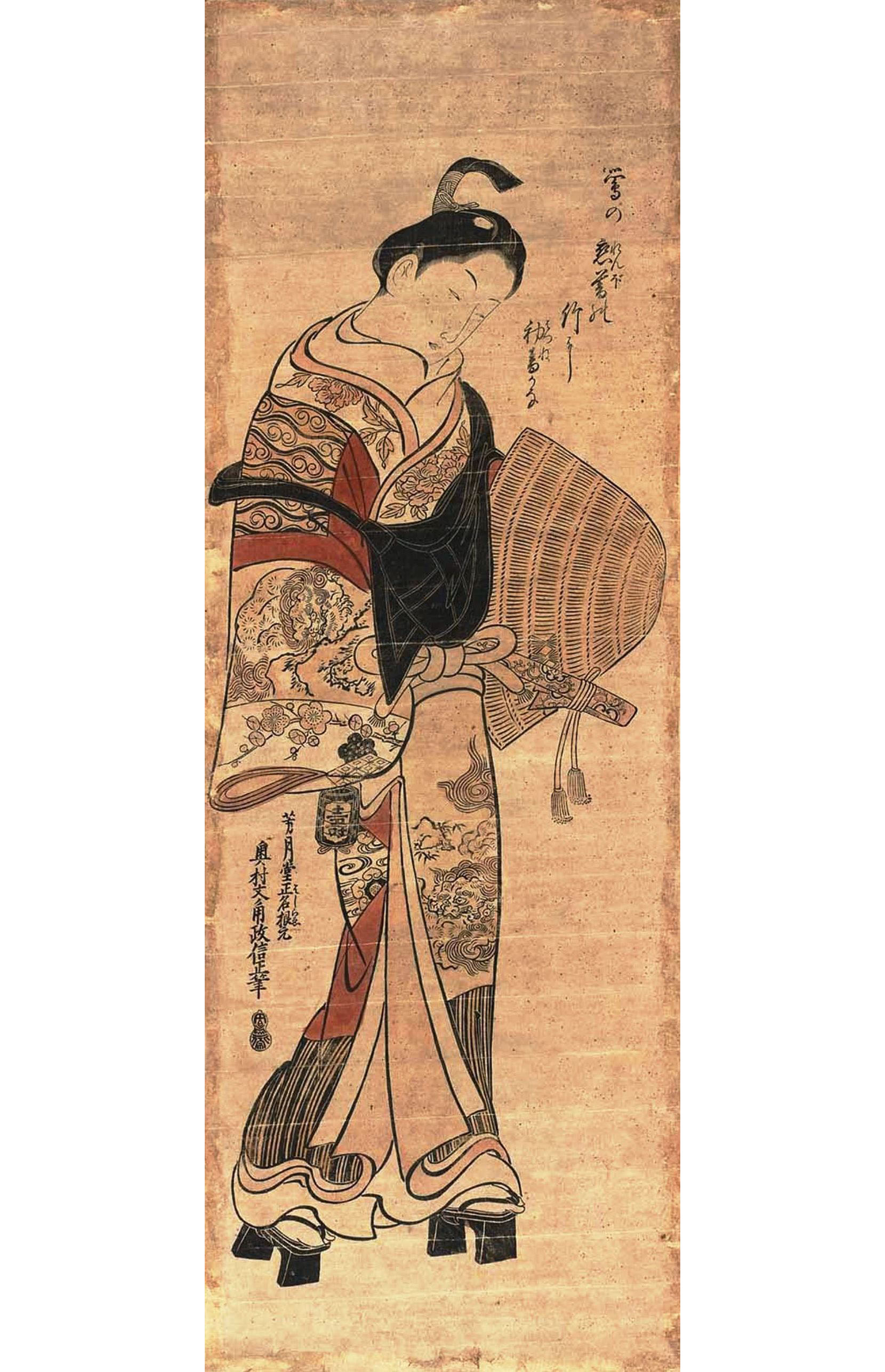 Окумура Масанобу. "Актёр". 1745-1750.