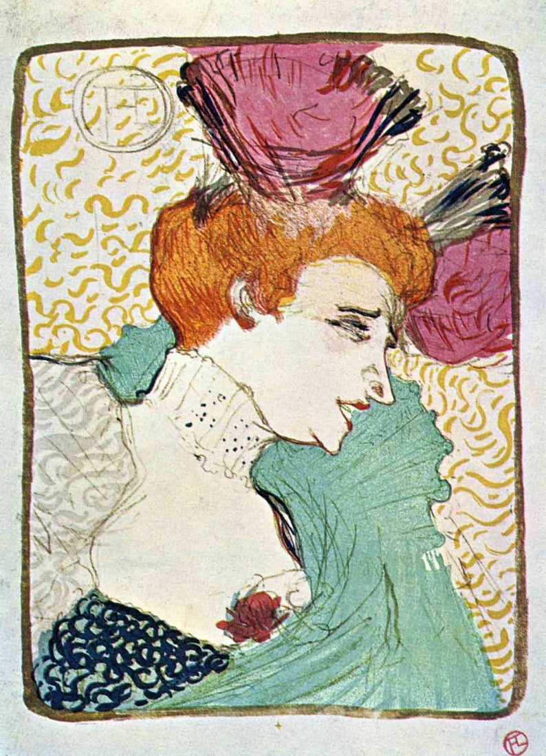 Анри де Тулуз-Лотрек. "Актриса Марскль Лендер". 1895.