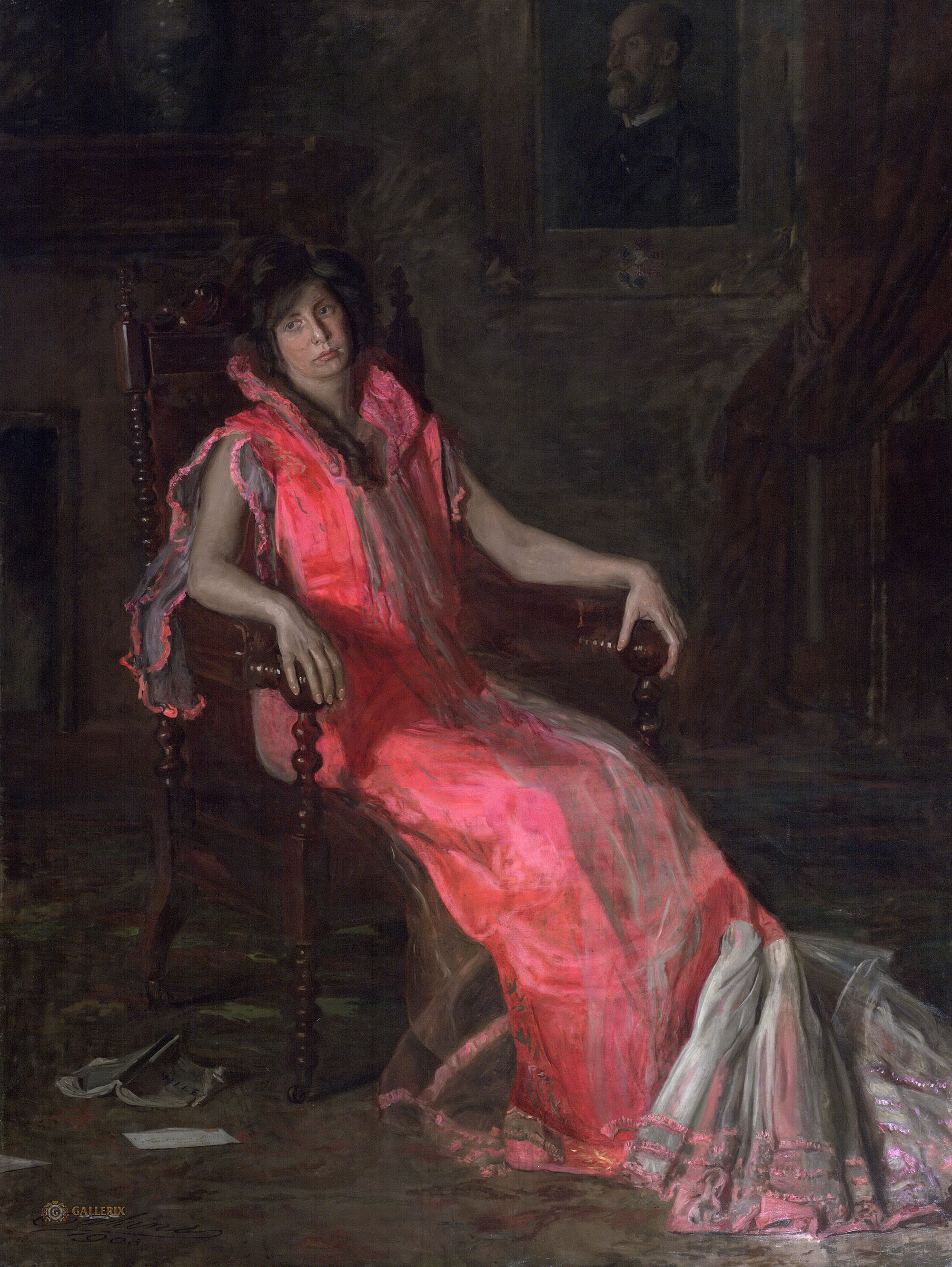 Томас Икинс. Актриса (портрет Сюзанны Сантье).