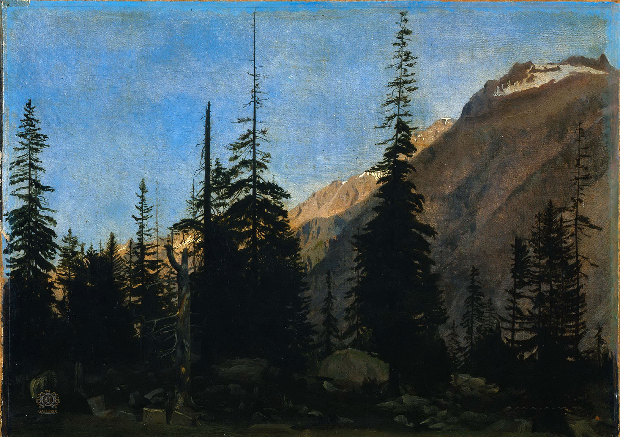 Жан-Леон Жером. "Альпийский пейзаж". 1850-1860. Музей искусств, Кливленд.
