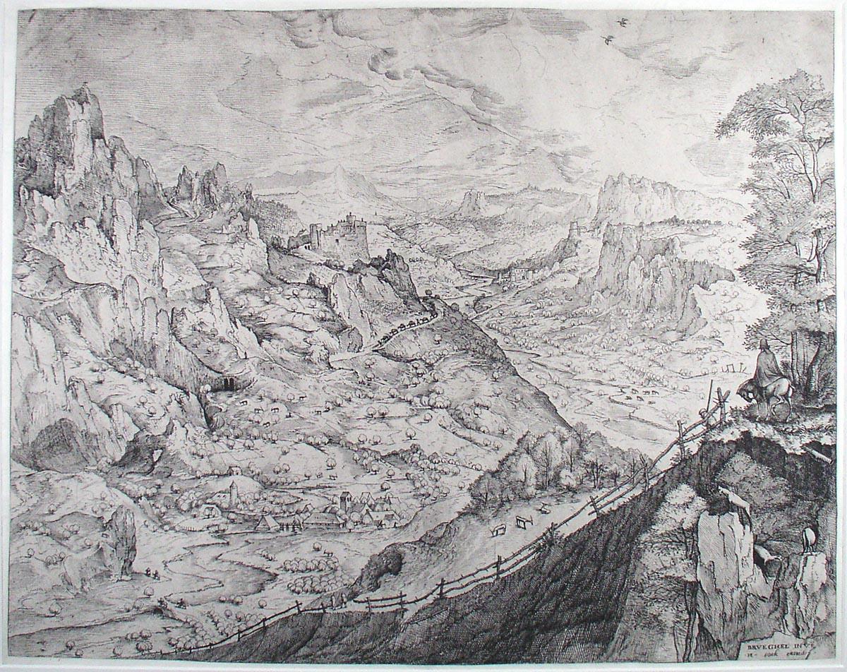 Питер Брейгель Старший. "Альпийский пейзаж".