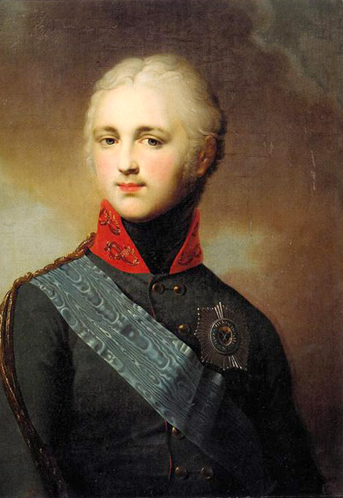 Неизвестный художник. "Портрет Александра I". 1802.