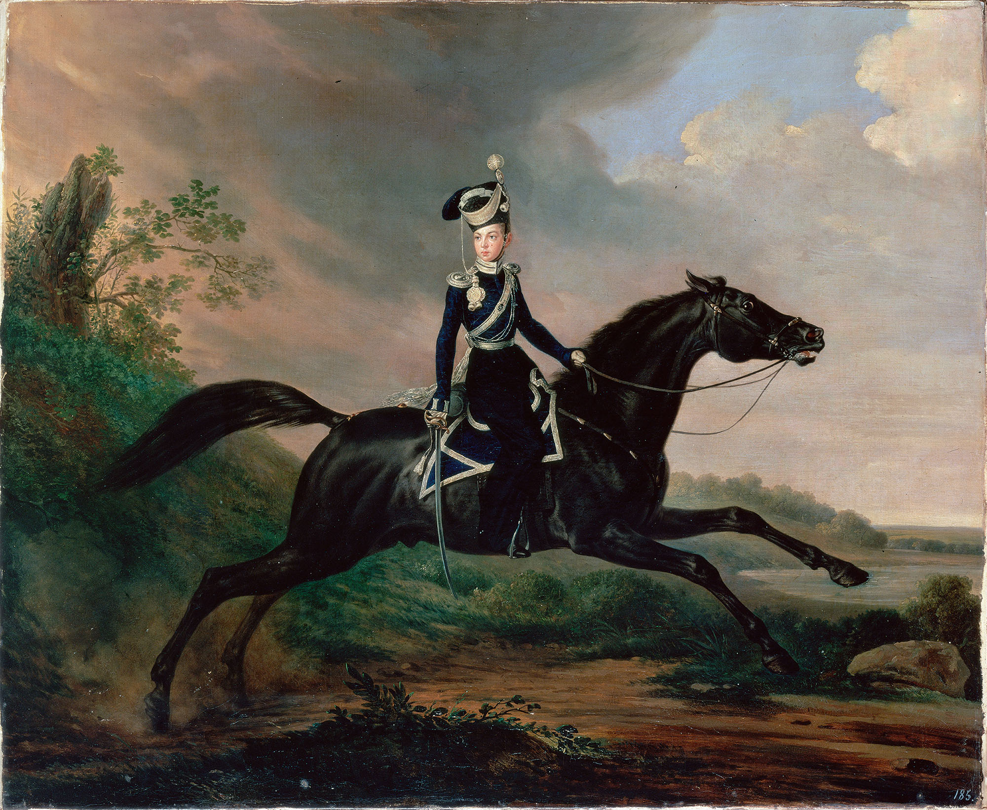 Франц Крюгер. "Великий князь Александр Николаевич (Александр II". 1832.