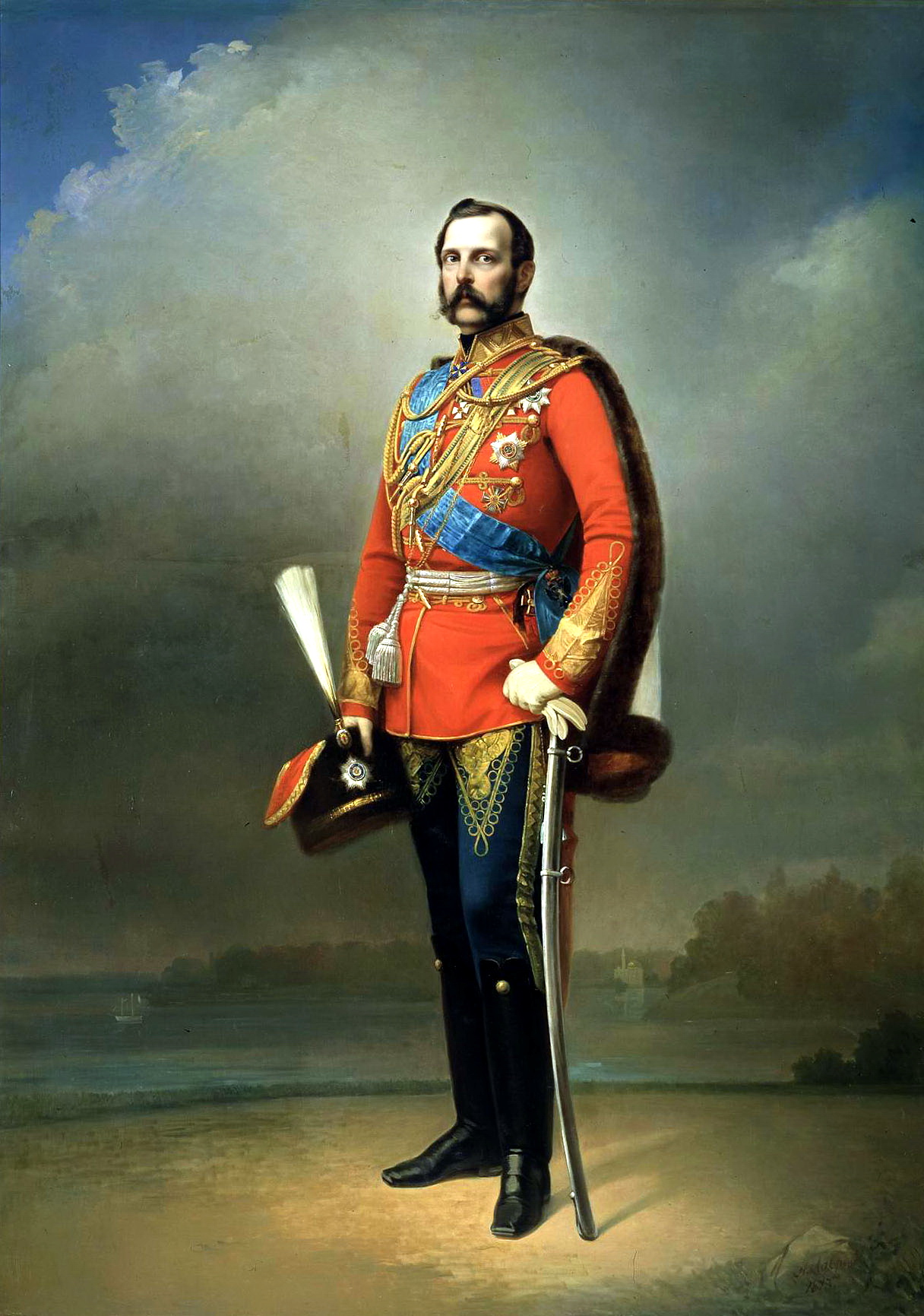 Николай Лавров. "Портрет императора Александра II". 1873.