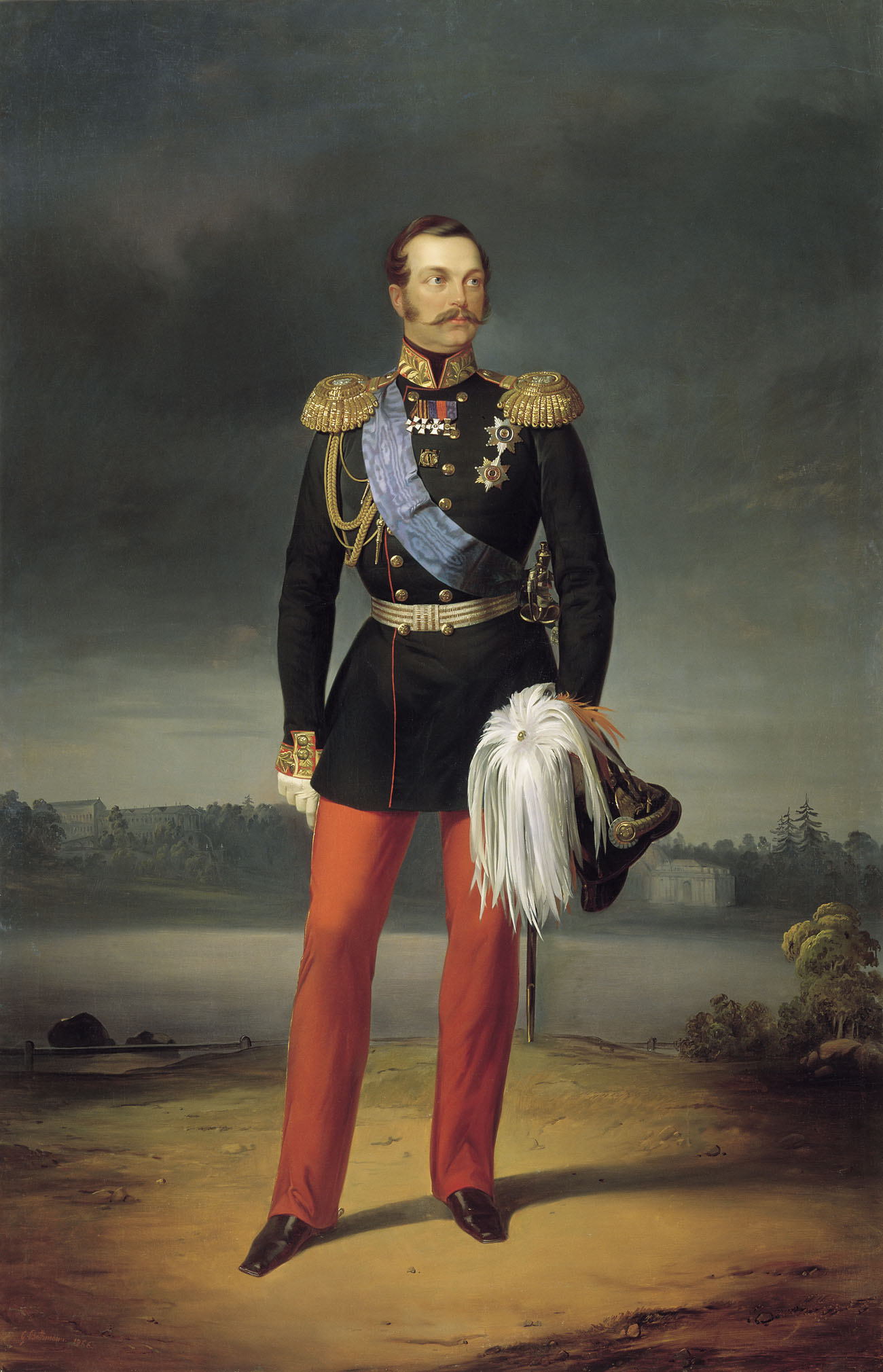 Егор Ботман. "Портрет Александра II". 1856.