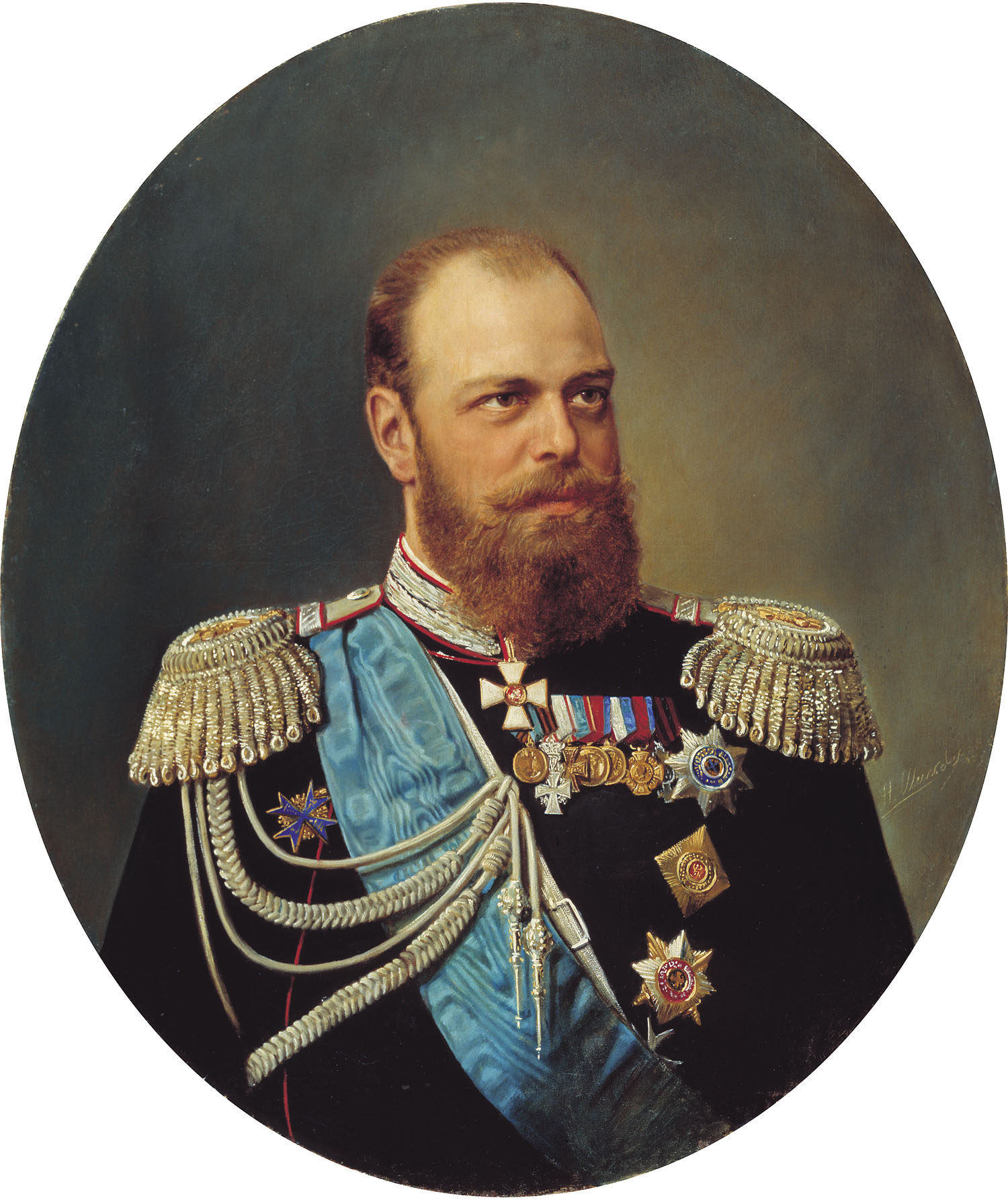 Николай Густавович Шильдер. "Портрет Александра III"/ 