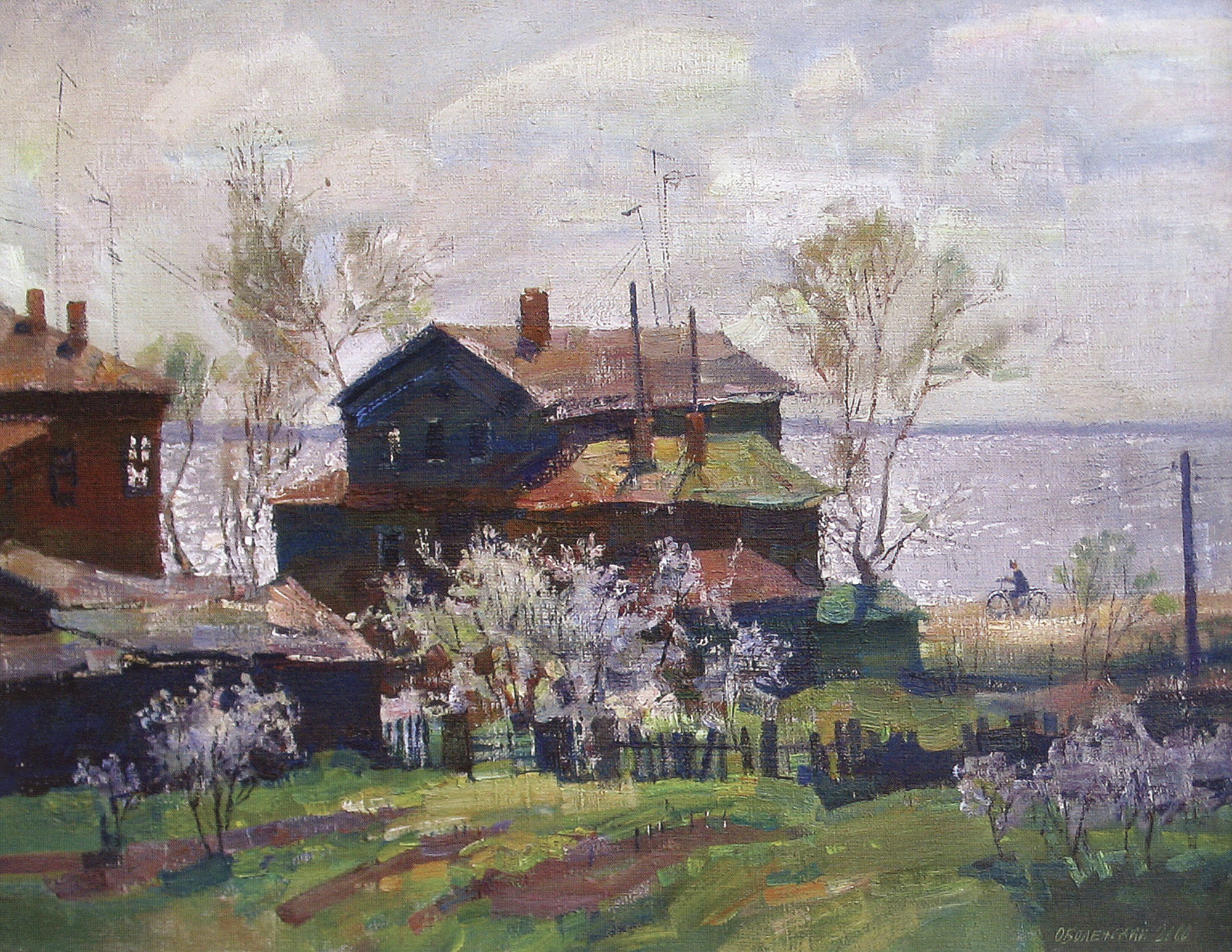 Александр Оболенский. Дом на озере Неро. 2000.