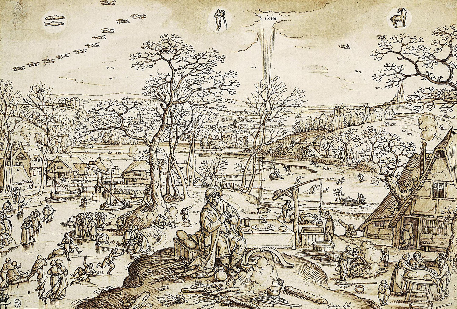 Ганс Бол. "Аллегория Зимы". 1579. Эрмитаж, Санкт-Петербург.