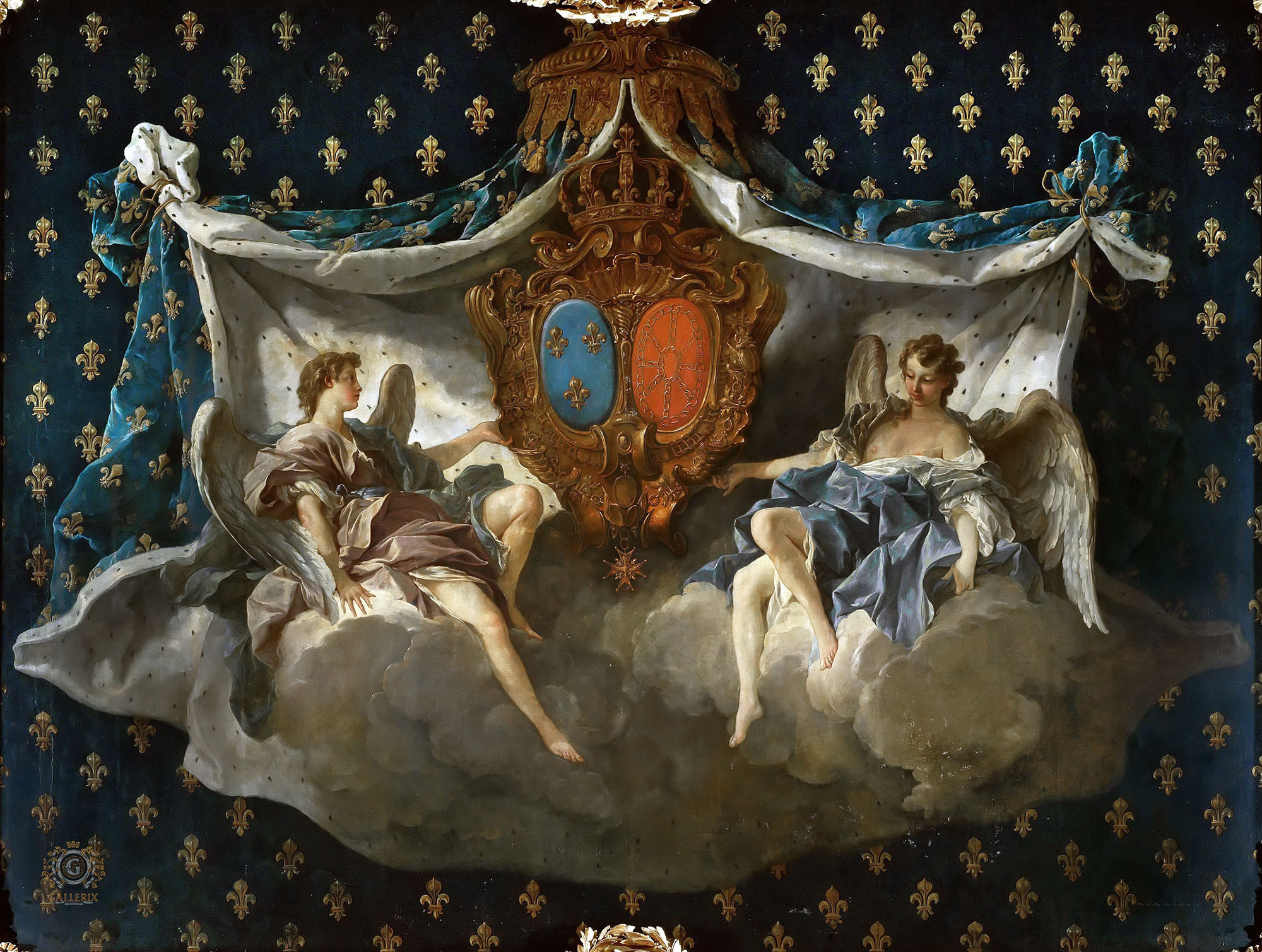 Франсуа Буше. "Аллегория Франции и Наварры". 1740. Дворец правосудия, Руан.