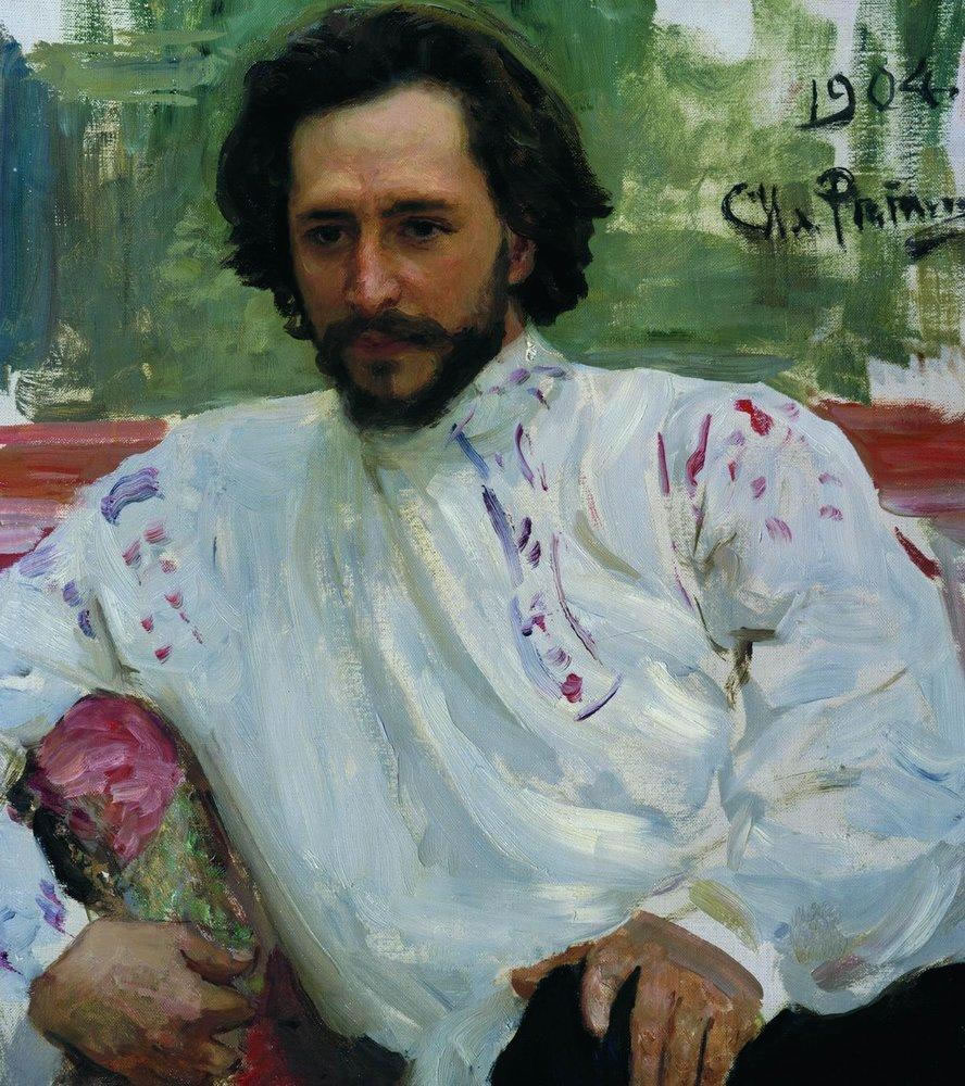 Илья Ефимович Репин. "Портрет Леонида Андреева". 1904.