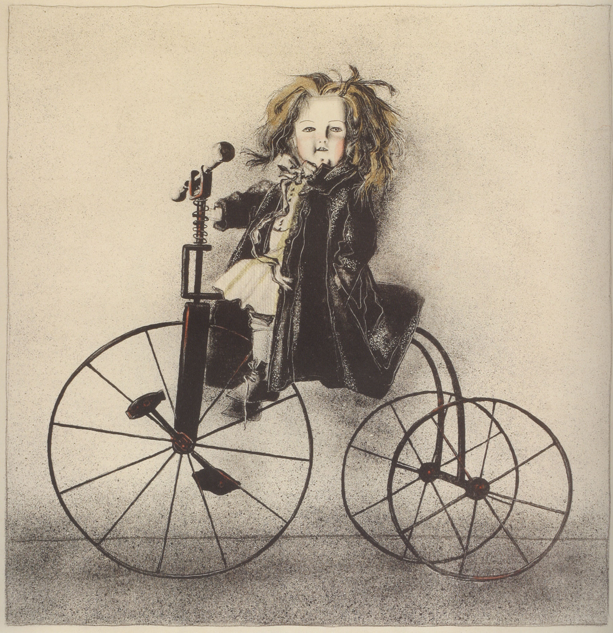 Андрей Пахомов. Кукла на велосипеде. 1997.