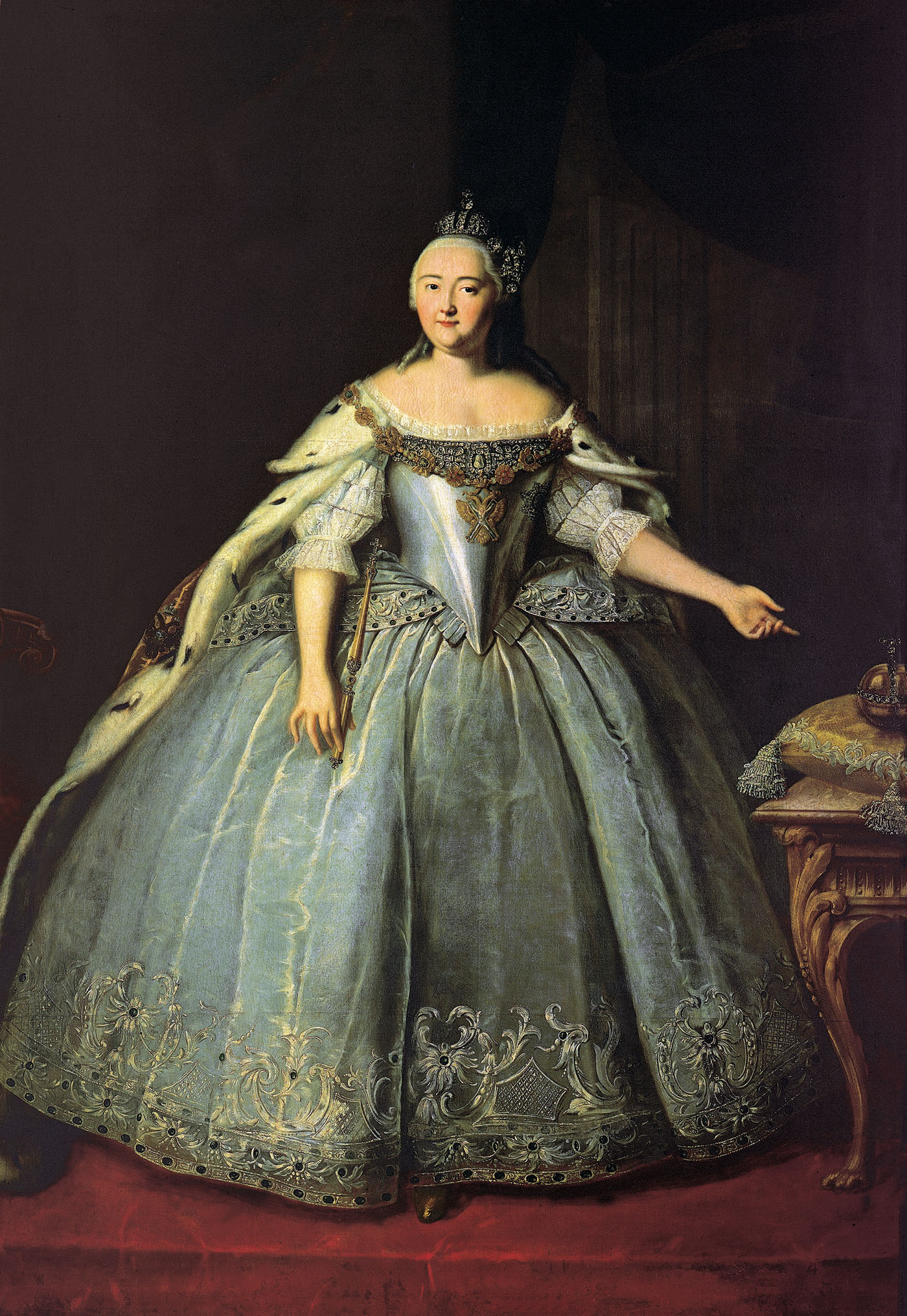 Иван Вишняков. Портрет императрицы Елизаветы Петровны. 1743.