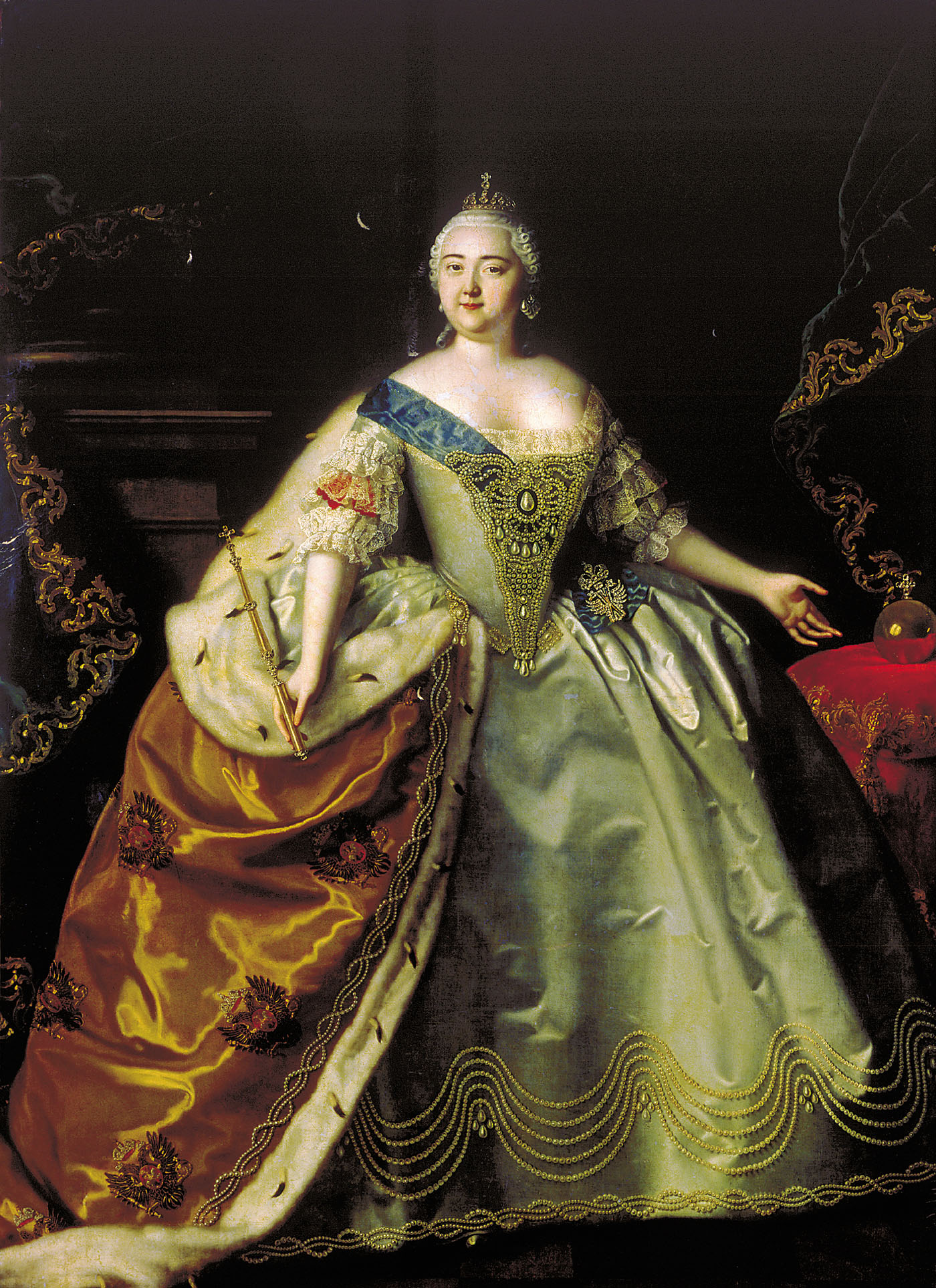 Луи Каравакк. Портрет императрицы Елизаветы Петровны. 1750.