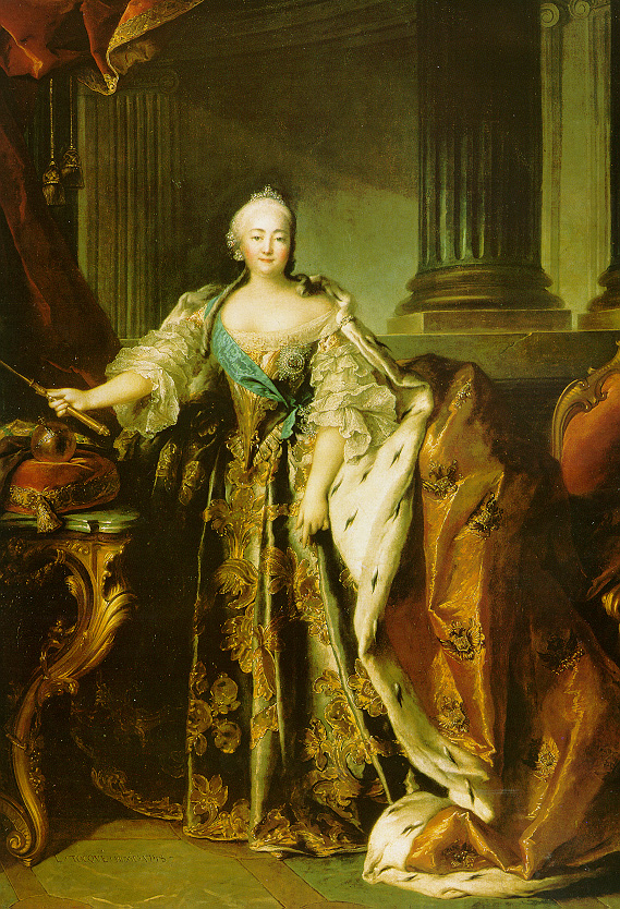 Л. Токке. Портрет императрицы Елизаветы Петровны. 1758.