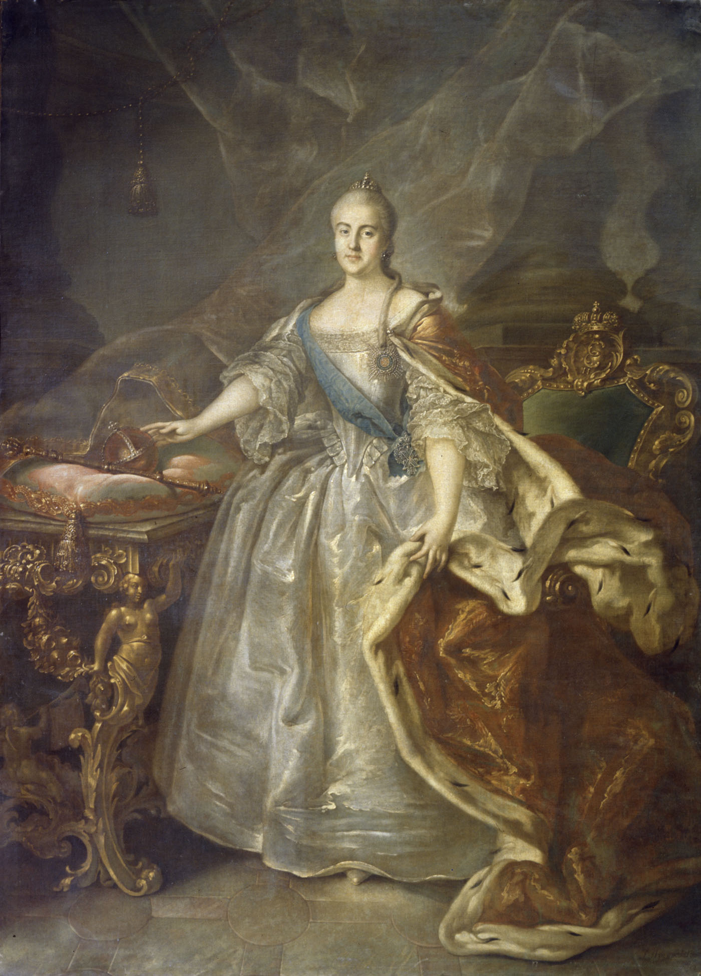 Иван Аргунов. Портрет Екатерины II. 1762.