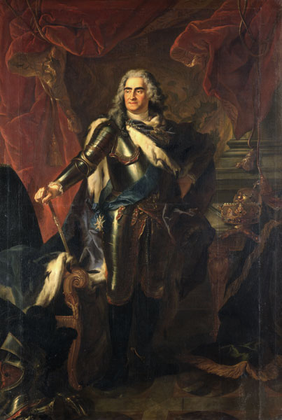 Луи де Сильвестр. Король Август II. 1718.