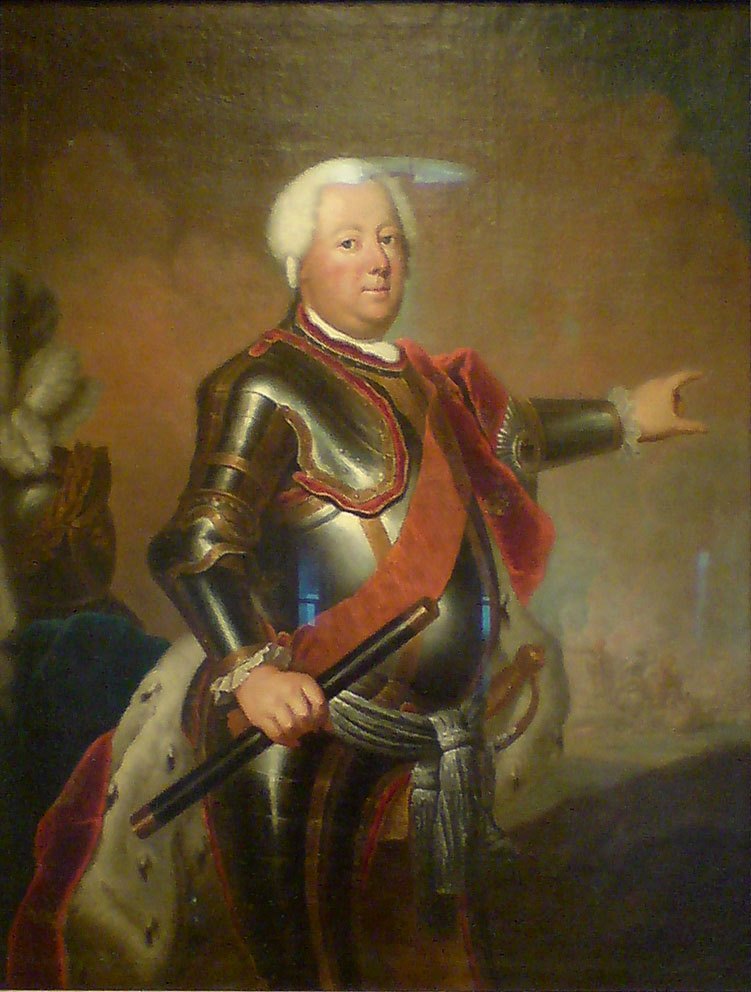 Антуан Пэн. Портрет Фридриха Вильгельма I. 1733.