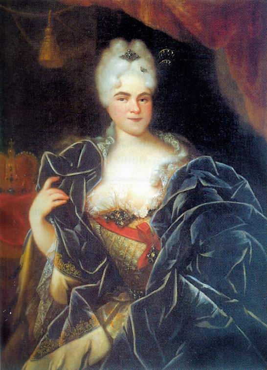 Иван Никитин. Портрет Екатерины I. 1717.
