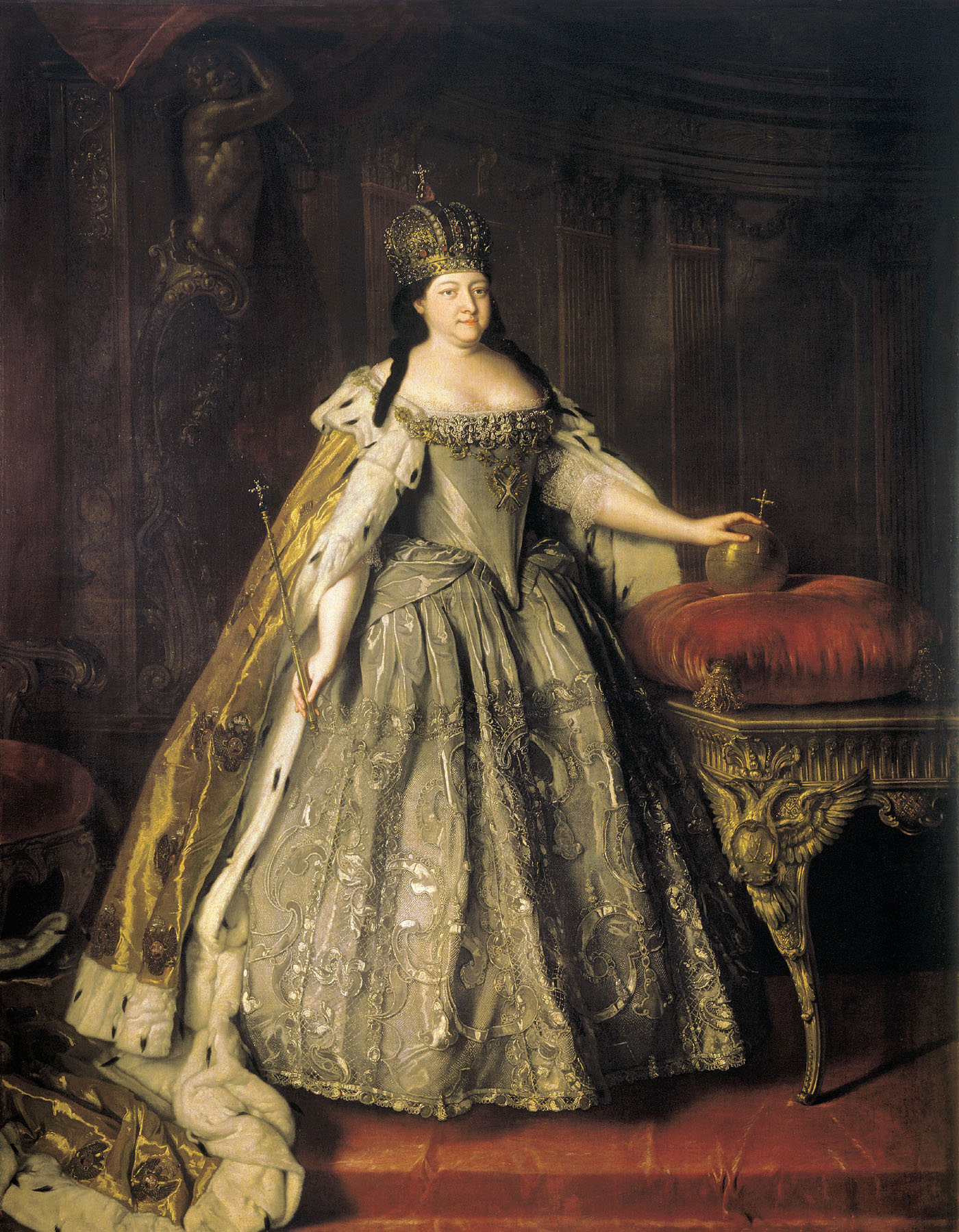 Луи Каравакк. Портрет императрицы Анны Иоанновны. 1730.