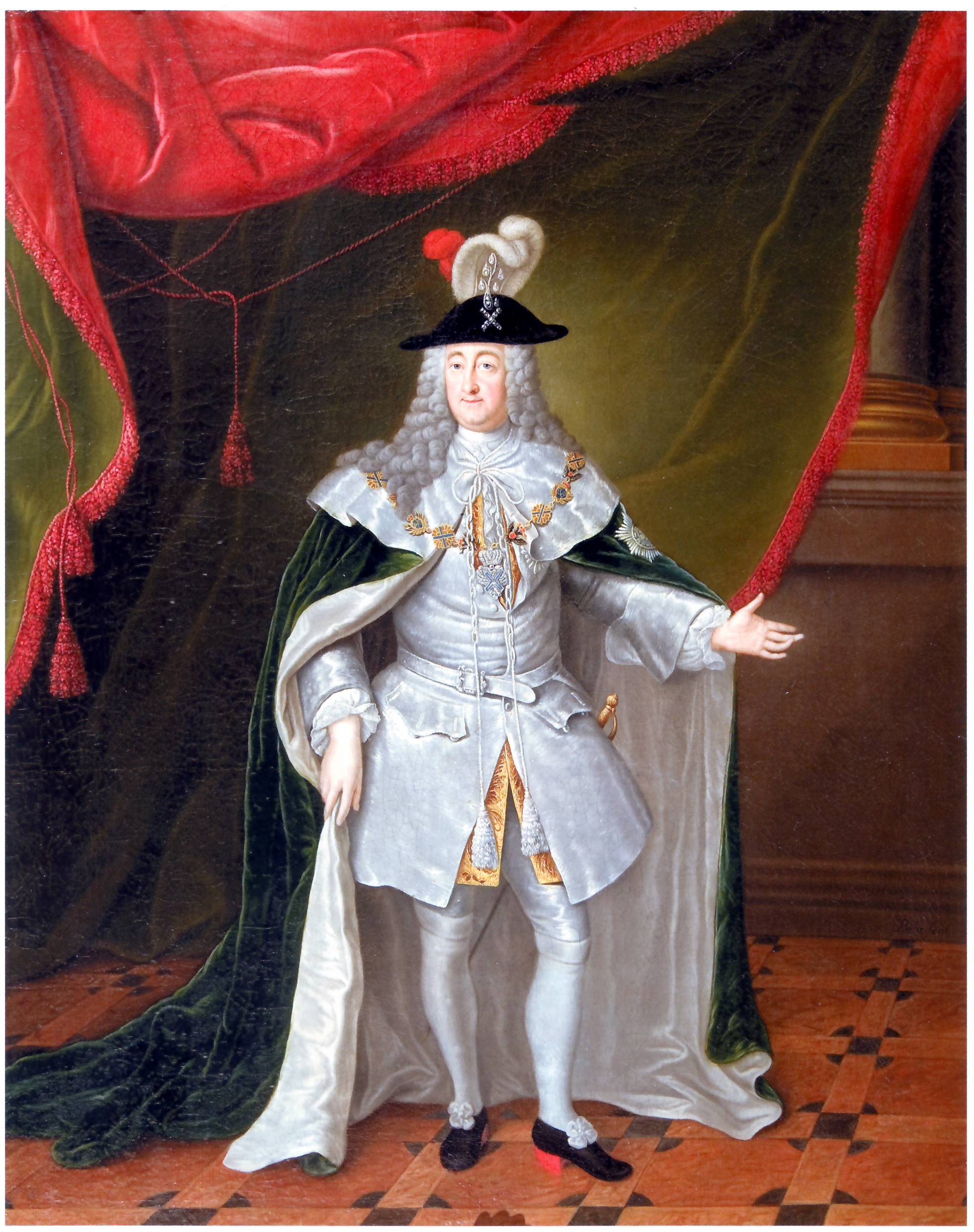 Портрет графа А. И. Остермана в орденских одеждах.