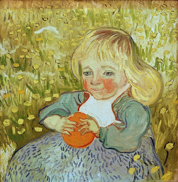 Винсент Ван Гог. "Девочка с апельсином". 1890. Частная коллекция.