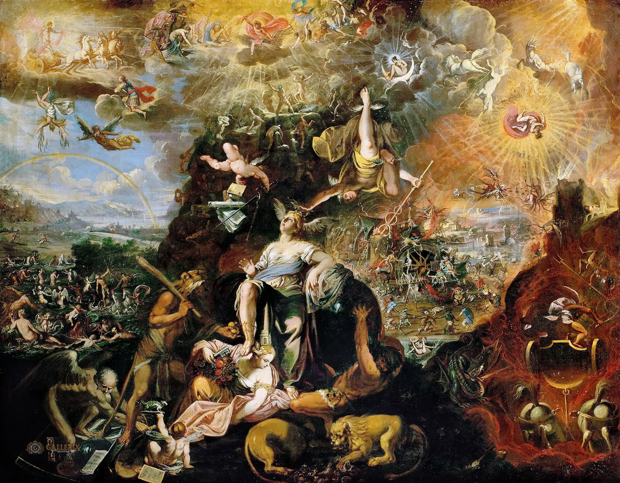 Йозеф Хайнц II. "Апокалипсис". 1674. Музей истории искусств, Вена.