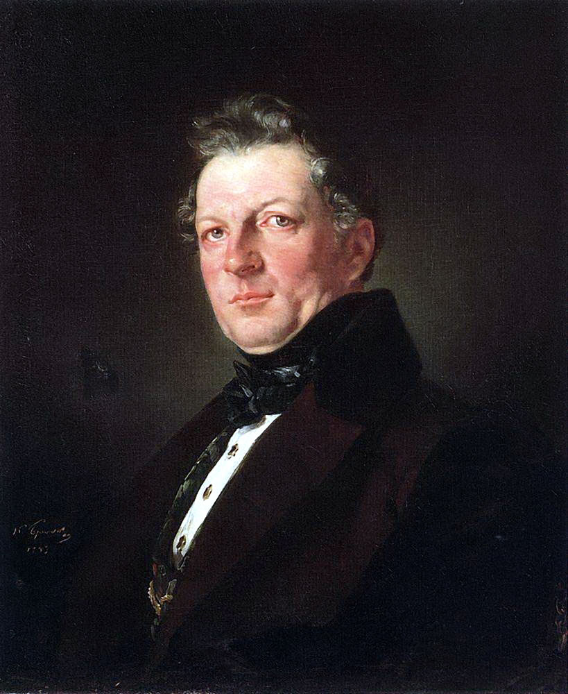 Карл Павлович Брюллов. "Портрет архитектора А. М. Болотова". 1843.