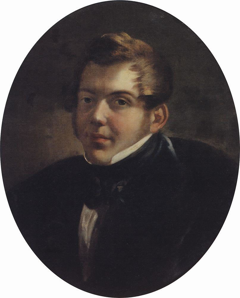 Карл Павлович Брюллов. "Портрет архитектора М. О. Лопыревского". 1836.