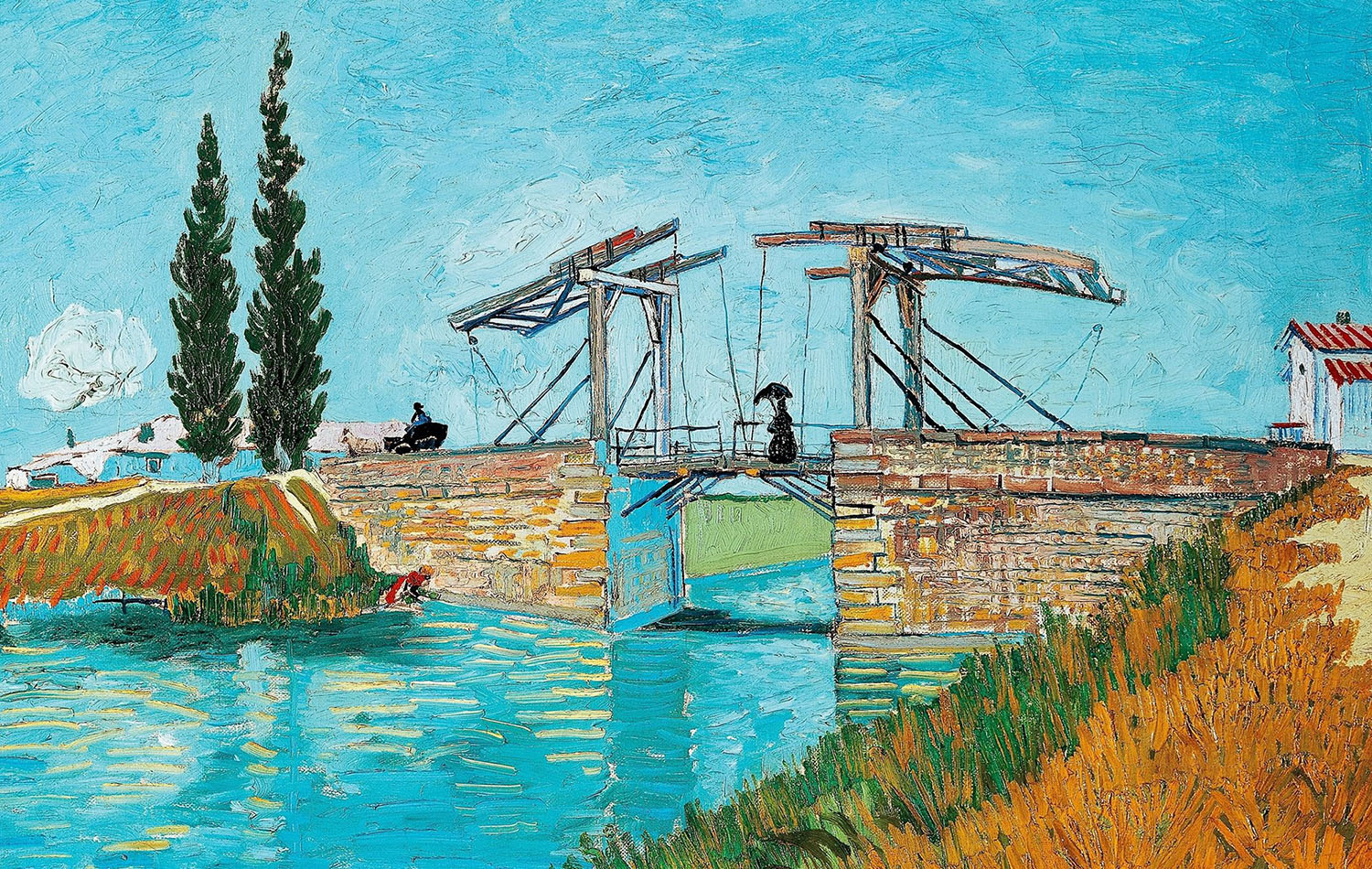 Винсент Ван Гог. "Мост Ланглуа в Арле". 1888.