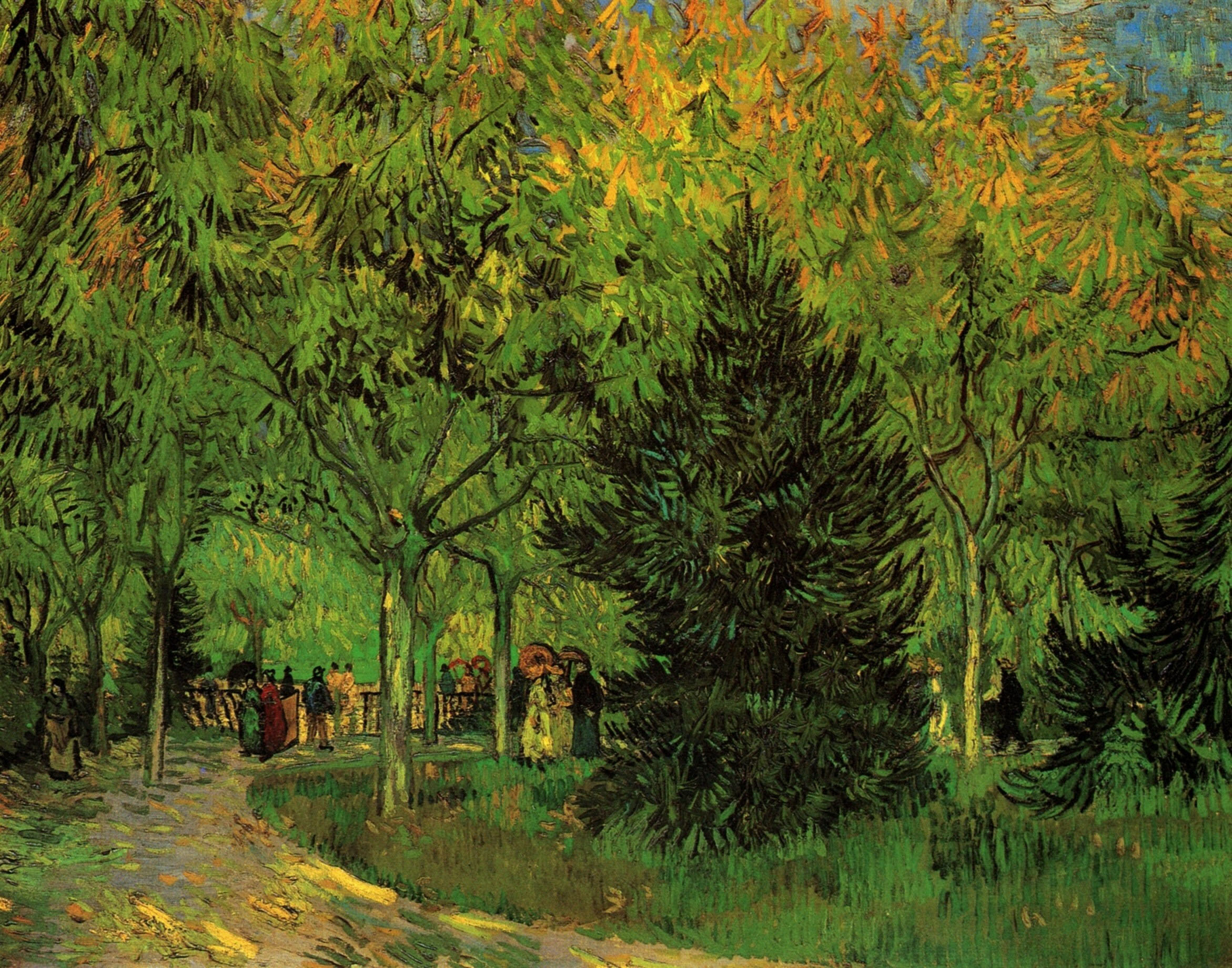 Винсент Ван Гог. "Тропинка в городском парке Арля". 1888.