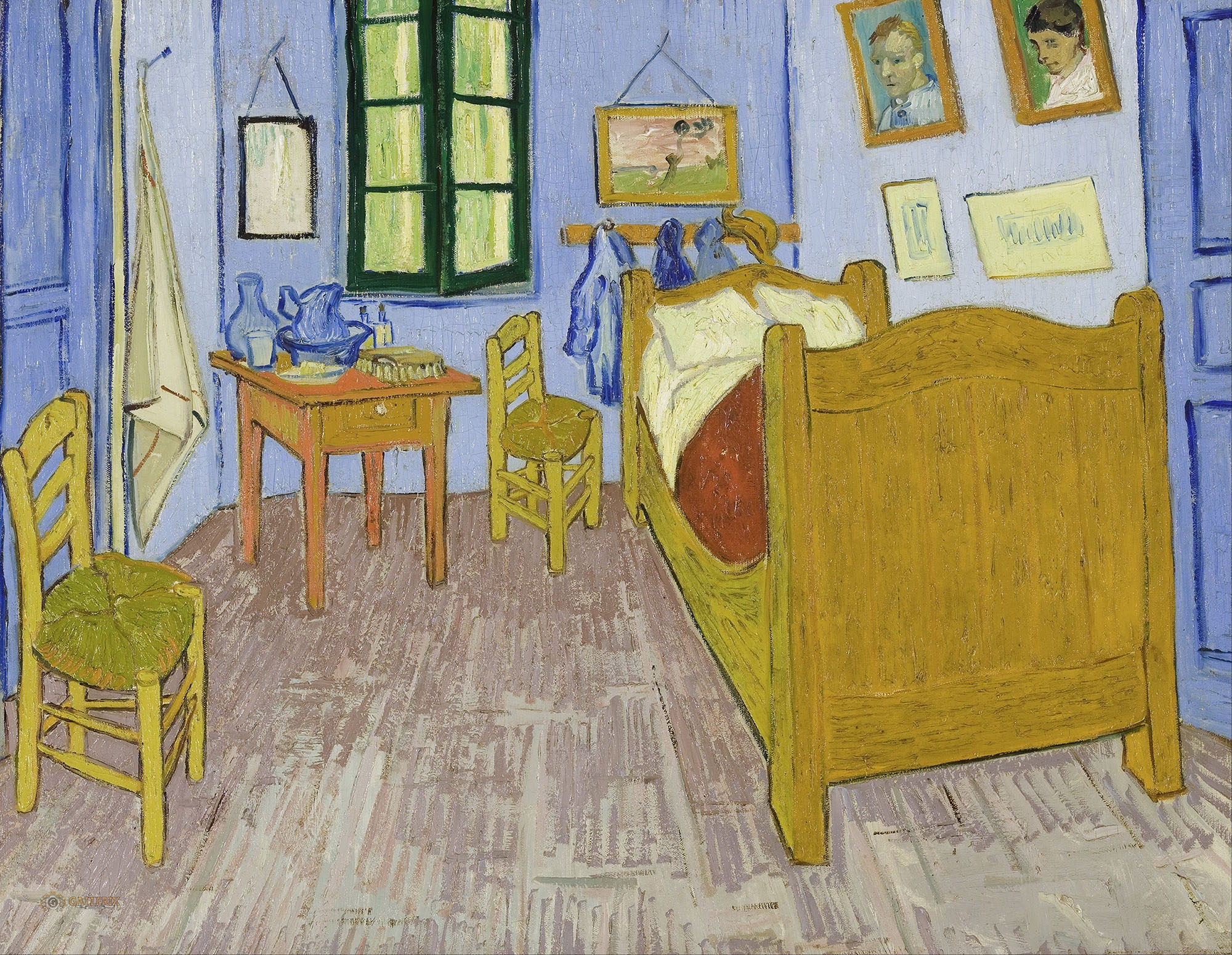 Винсент Ван Гог. "Спальня Винсента в Арле". 1889.