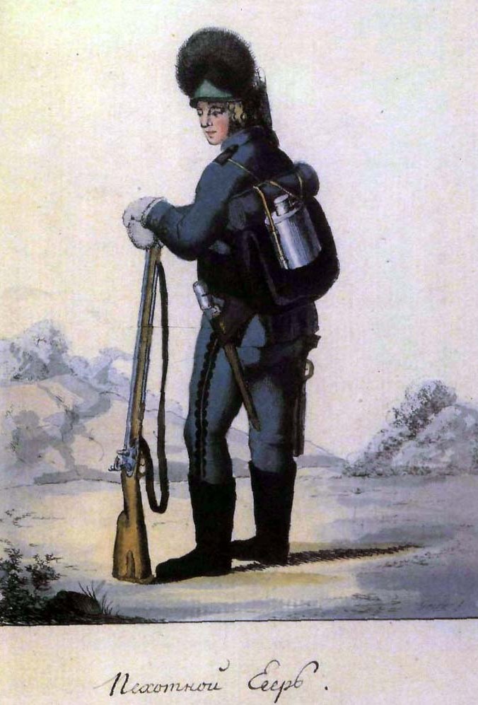 Х. Гейслер. "Егерь армейской пехоты". 1780-е.