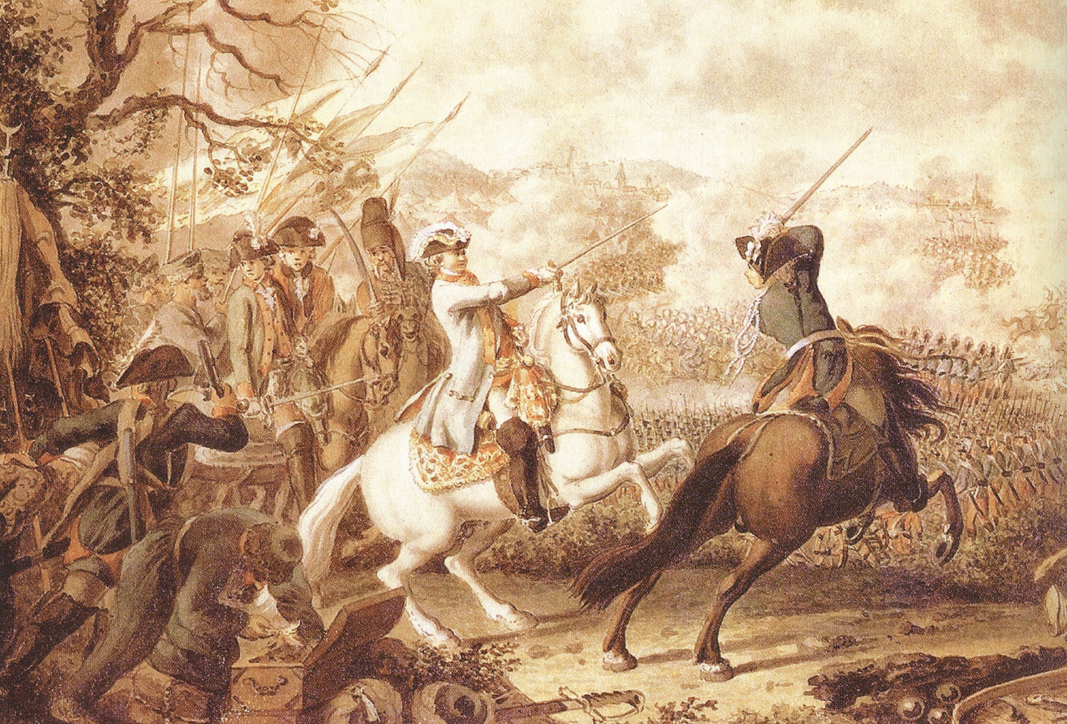 Д. Ходовецкий. Сражение при Кагуле 21 июля (1 августа) 1770 года. 1770-е.
