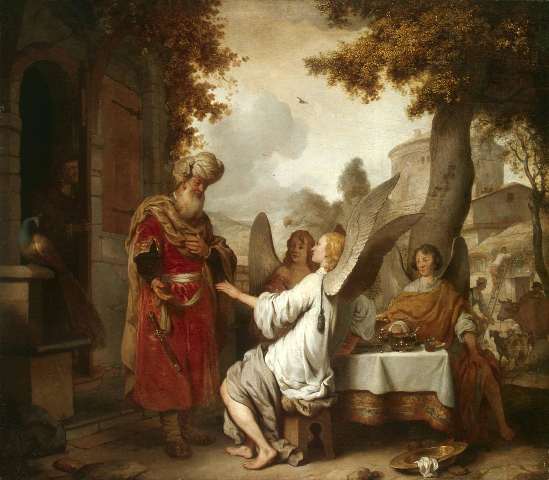 Гербрандт Янс ван ден Экхаут. "Авраам и три ангела". 1656.