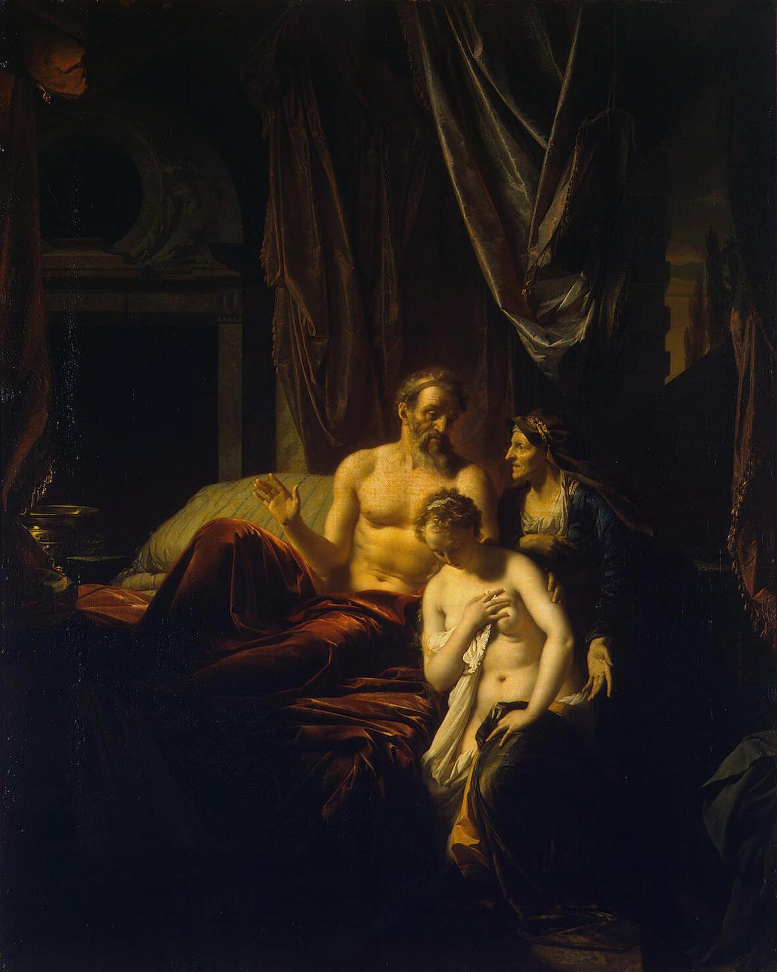 Адриан ван дер Верф. "Сарра вводит Агарь к Аврааму". 1696. Эрмитаж, Санкт-Петербург.
