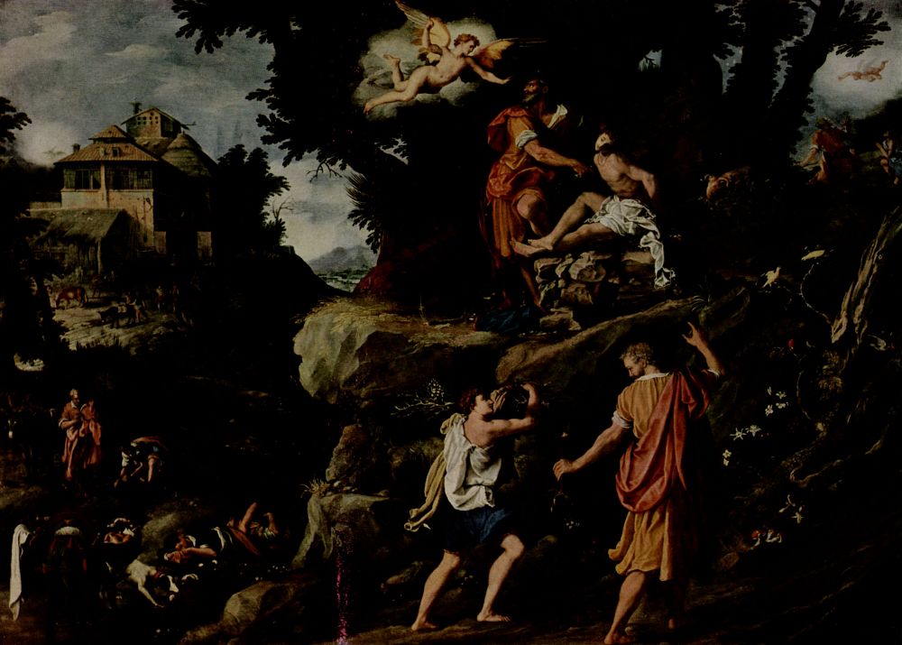 Кристофано Аллори. "Жертвоприношение Авраама. 1601. Галерея Уффици, Флоренция.