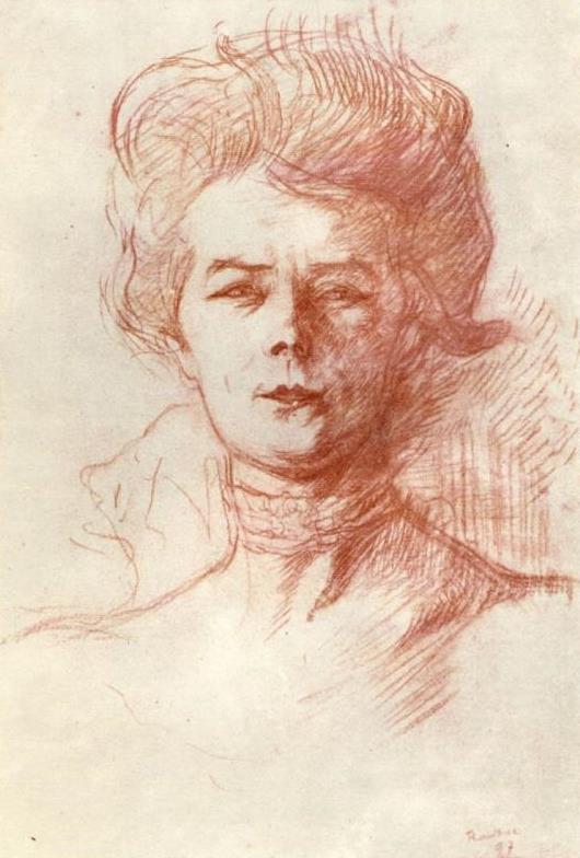 Анри де Тулуз-Лотрек. Портрет Джейн Авриль. 1897.