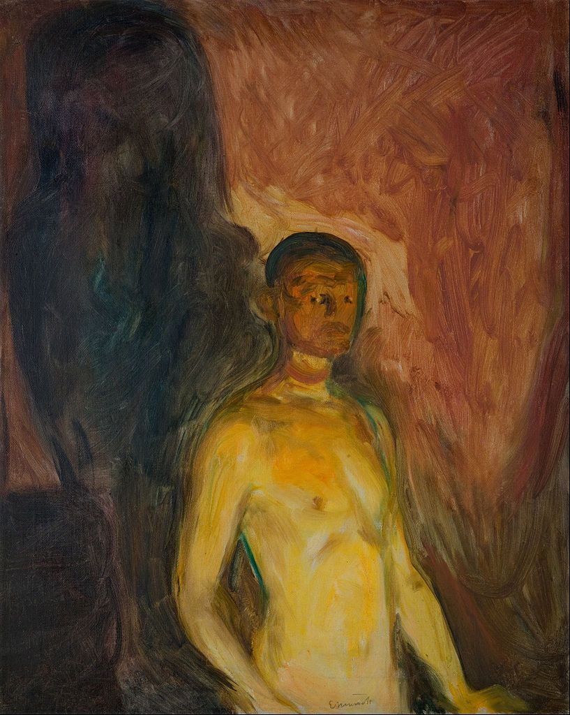 Эдвард Мунк. "Автопортрет в аду". 1903. Музей Мунка, Осло.