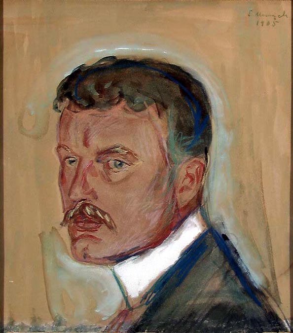 Эдвард Мунк. "Автопортрет". 1905.