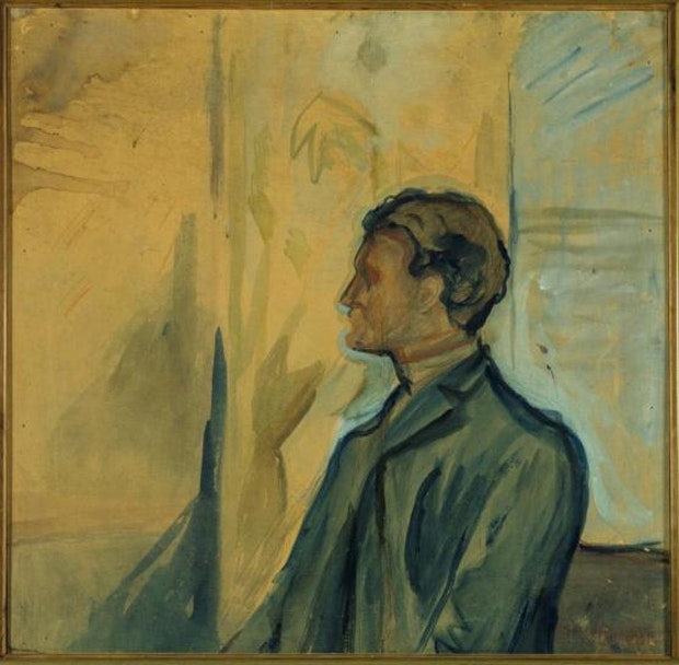 Эдвард Мунк. "Автопортрет". 1907.